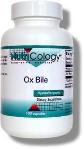 Ox bile by NutriCology supports healthy digestion and the breakdown and absorption of fats and nutrients..